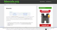 Desktop Screenshot of binocolo.org